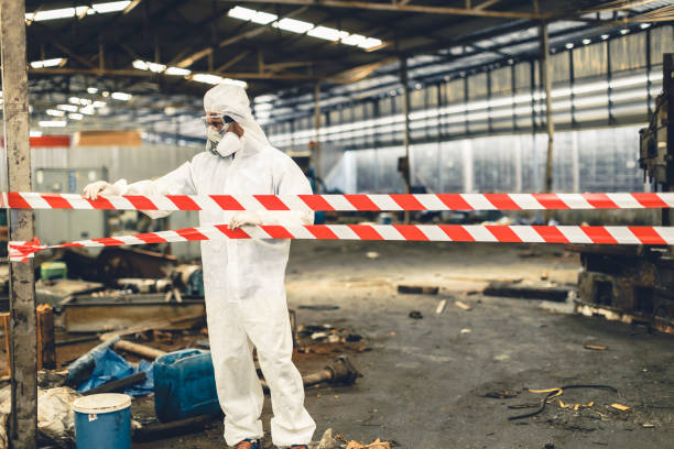 Professional Biohazard technician working in Granger, TX